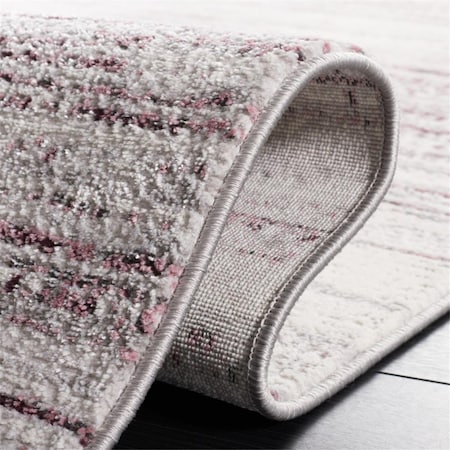 Safavieh 6 ft. 7 in. x 6 ft. 7 in. Vogue Purple & Ivory Power Loomed Square Area Rug VGE160V-7SQ